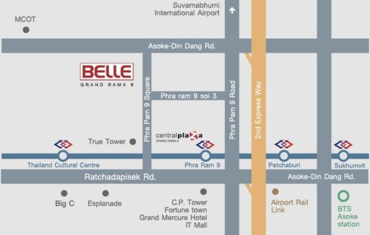 ให้เช่า คอนโด : Belle Grand Rama 9 (เบล แกรนด์ พระราม 9 )