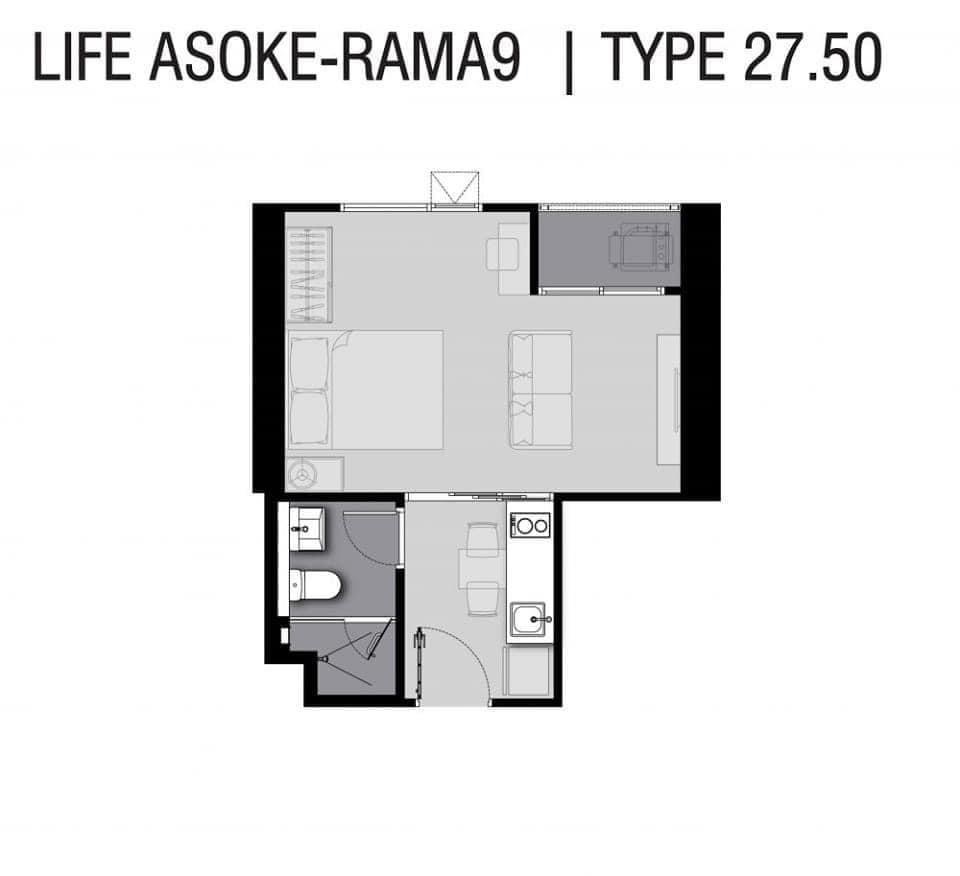 🔥ขาย คอนโด :  Life Asoke - Rama 9