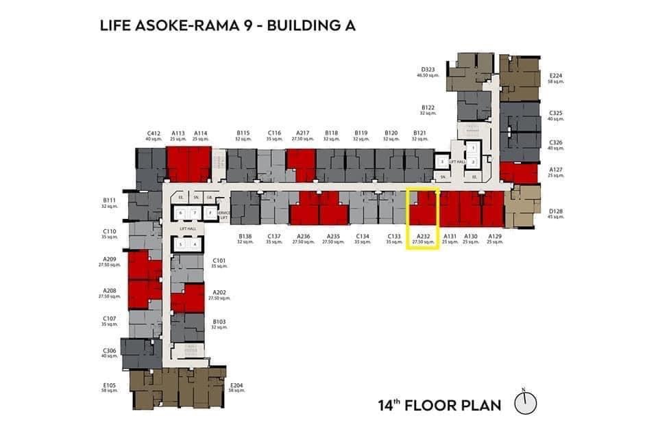 🔥ขาย คอนโด :  Life Asoke - Rama 9