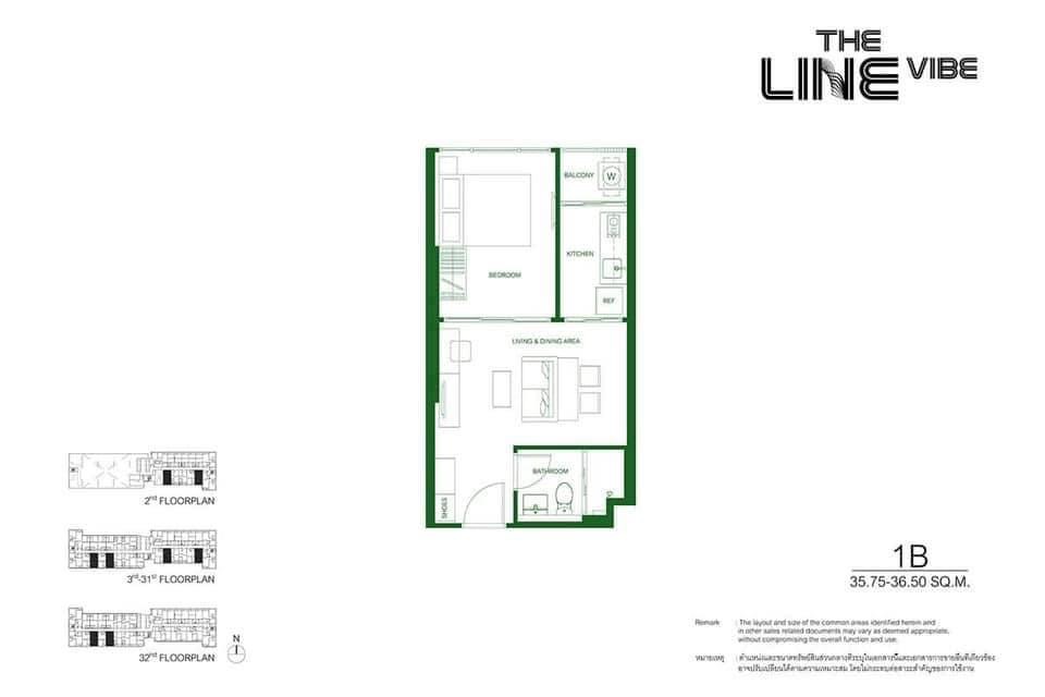 ให้เช่า คอนโด : The Line Vibe