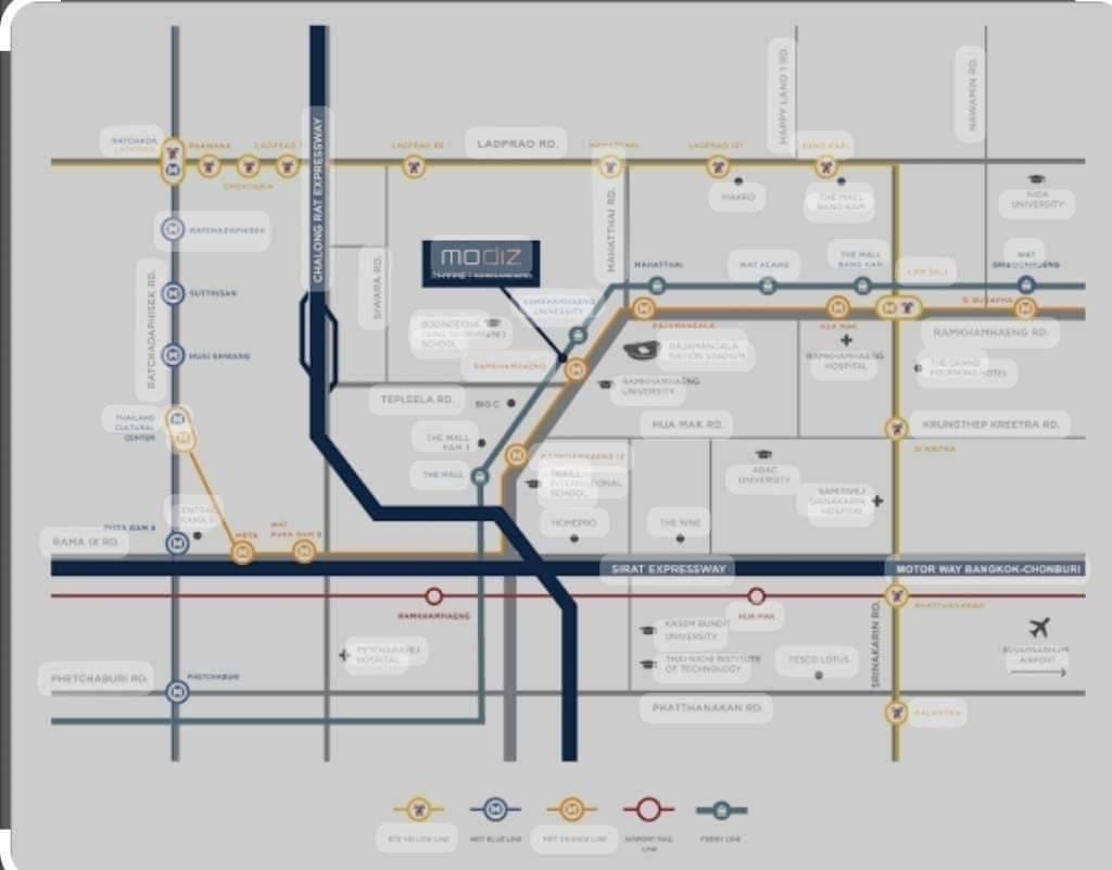 ให้เช่า คอนโด : Modiz Rhyme Ramkhamhaeng 