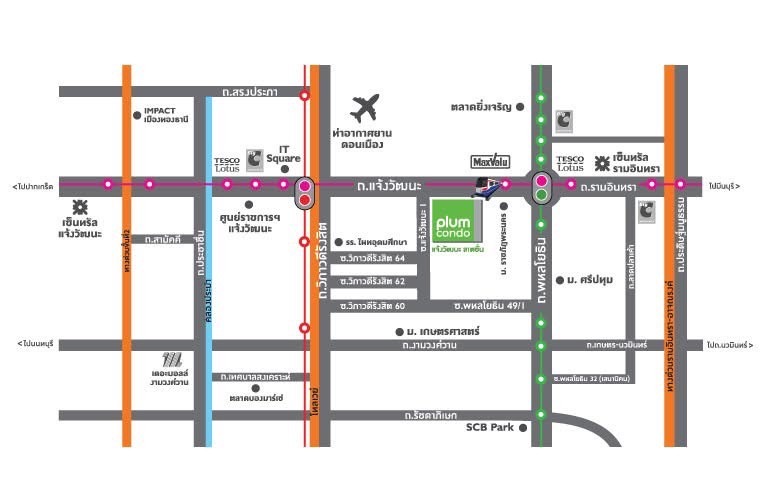 ให้เช่า  :  Plum Condo Chaengwattana Station 